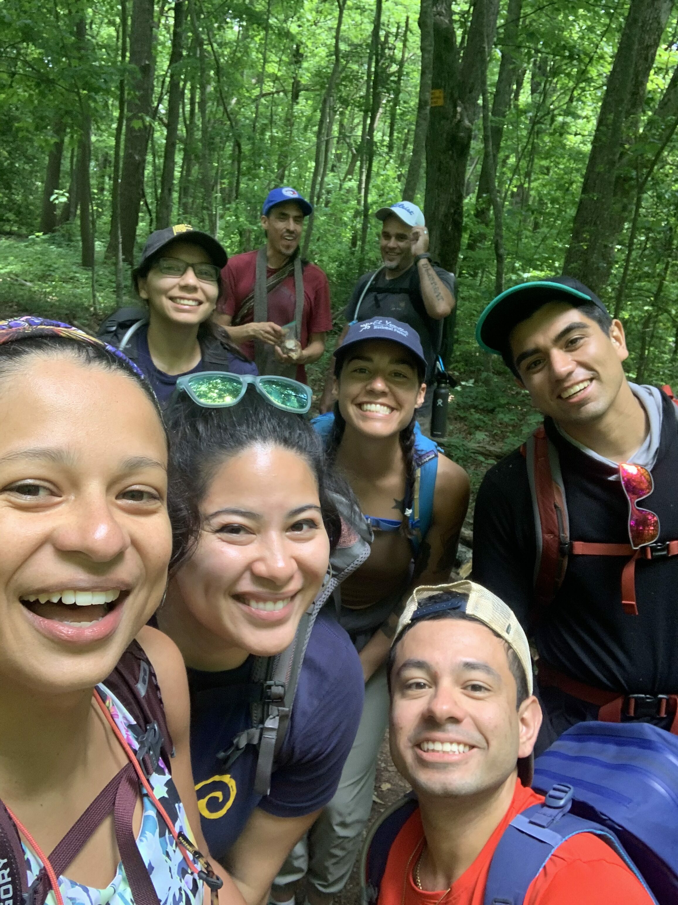 Service corps crew working along the Appalachian National Scenic Trail
