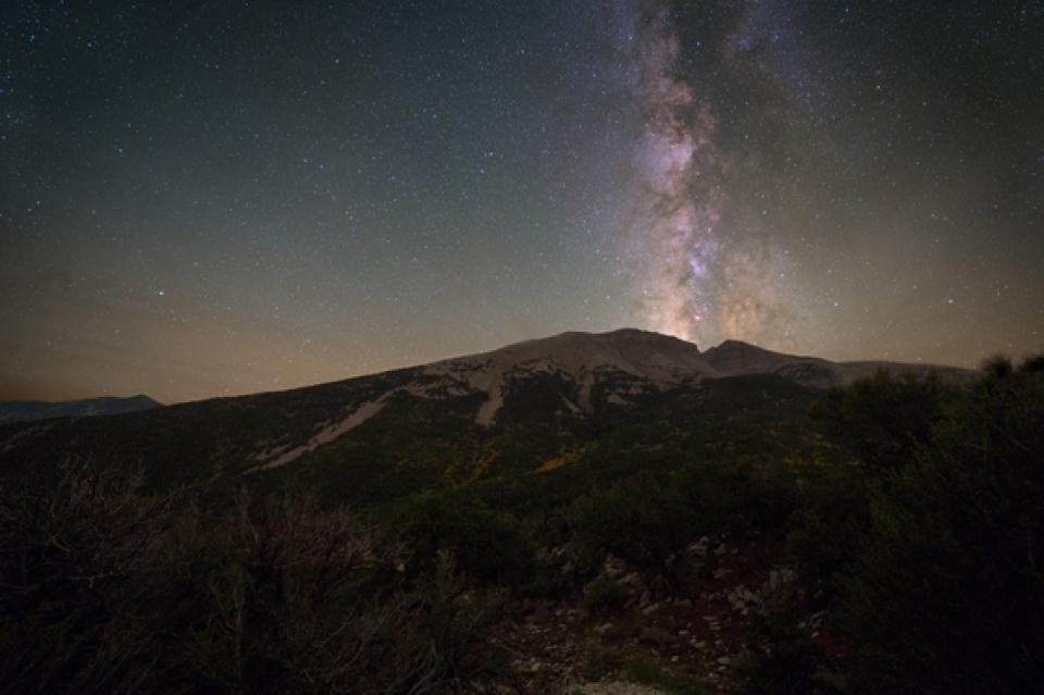 Stars and night sky in Great Basin National Park