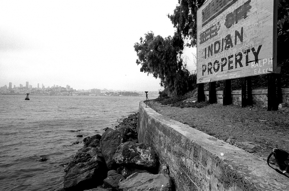 Sign on Alcatraz Island