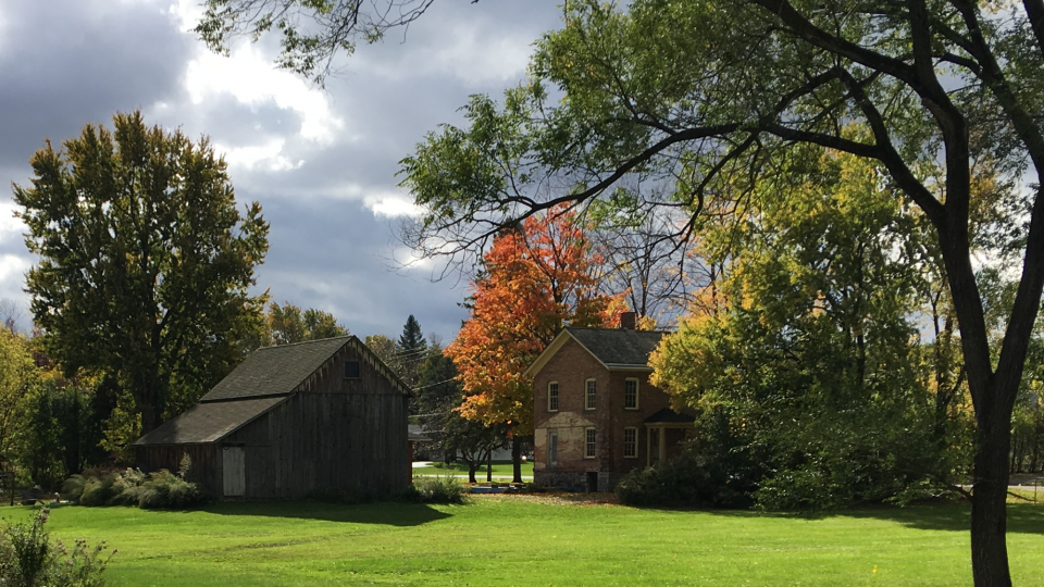 Viewscape of Harriet Tubman residence and barn