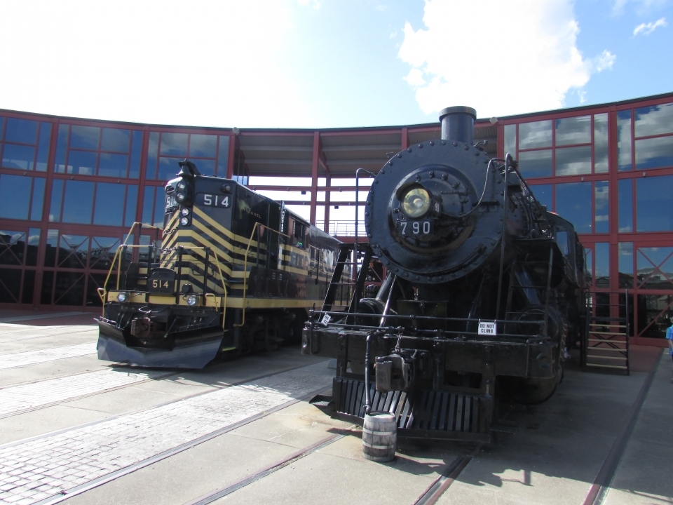 Two train engines