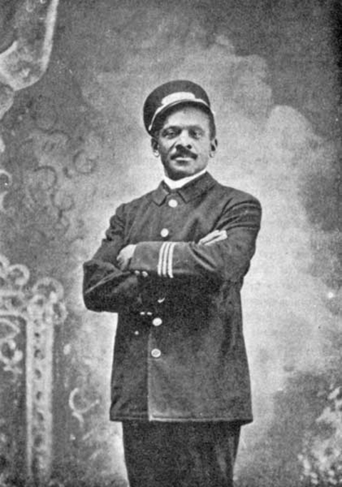 historic black and white photo of a Pullman Porter