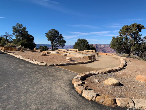 Work underway at Desert View in Grand Canyon National Park