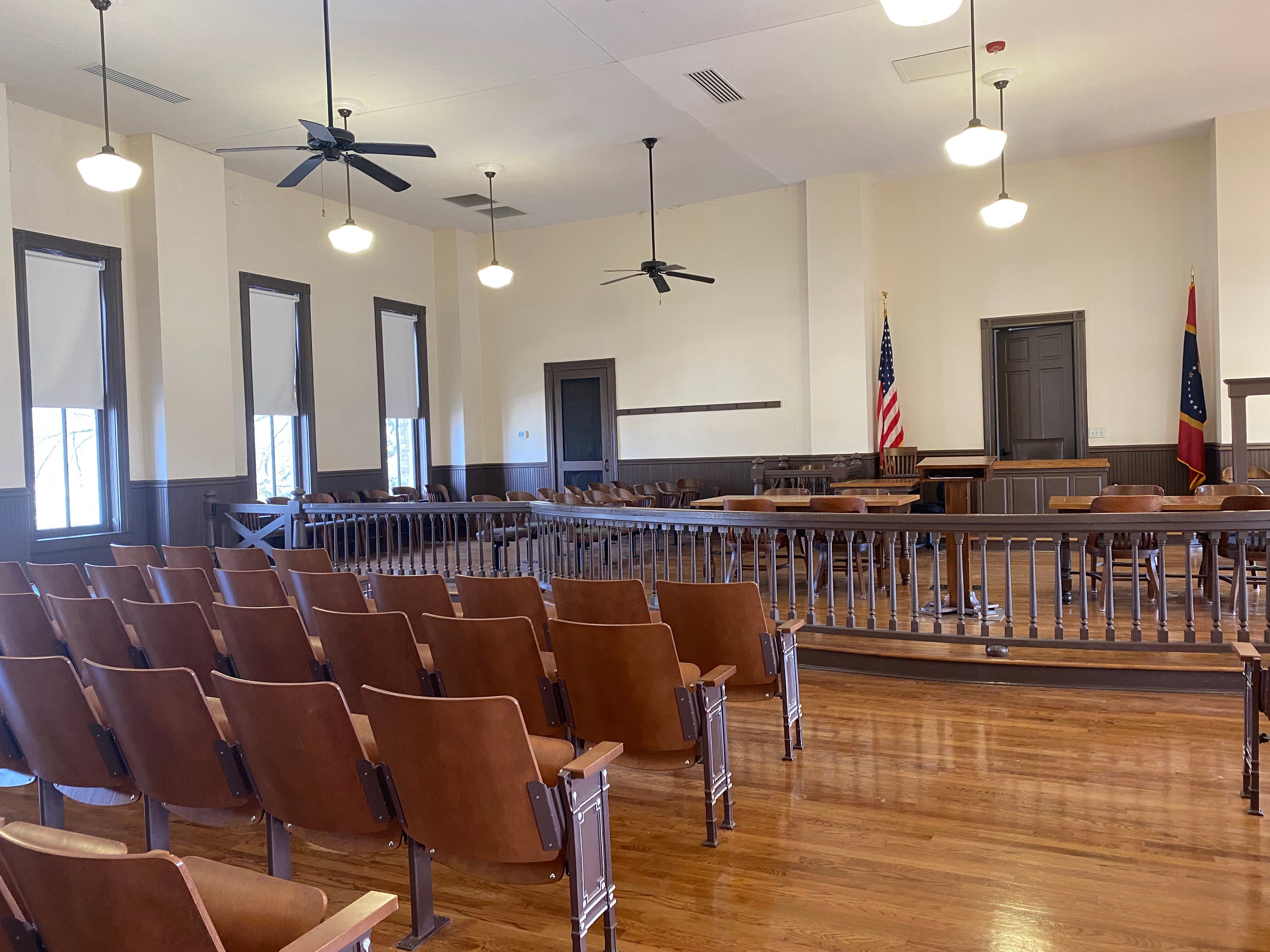 Interior of Tallahatchie County Courthouse at Emmett Till and Mamie Till-Mobley National Monument