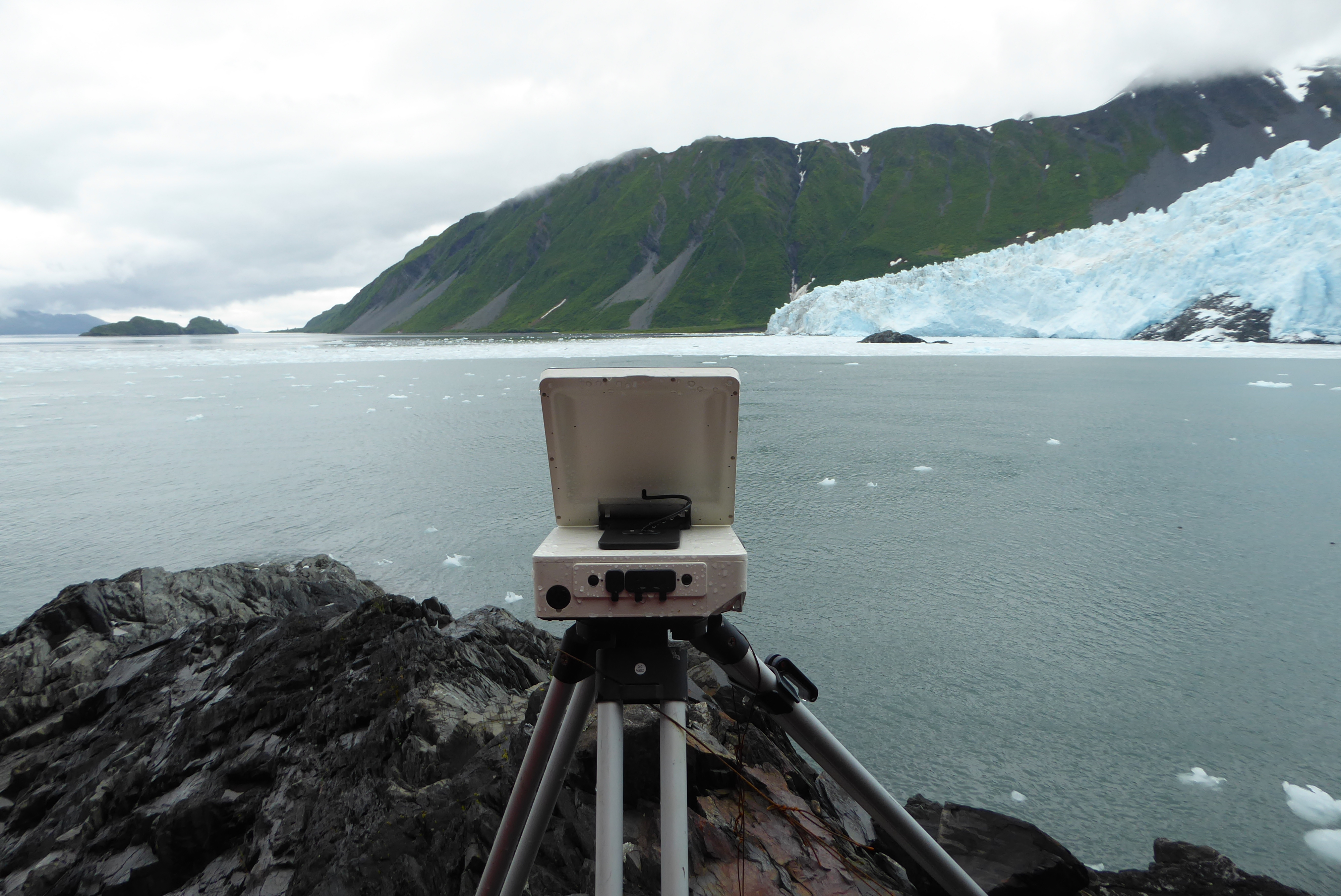 Timelapse camera in Kenai Fjords