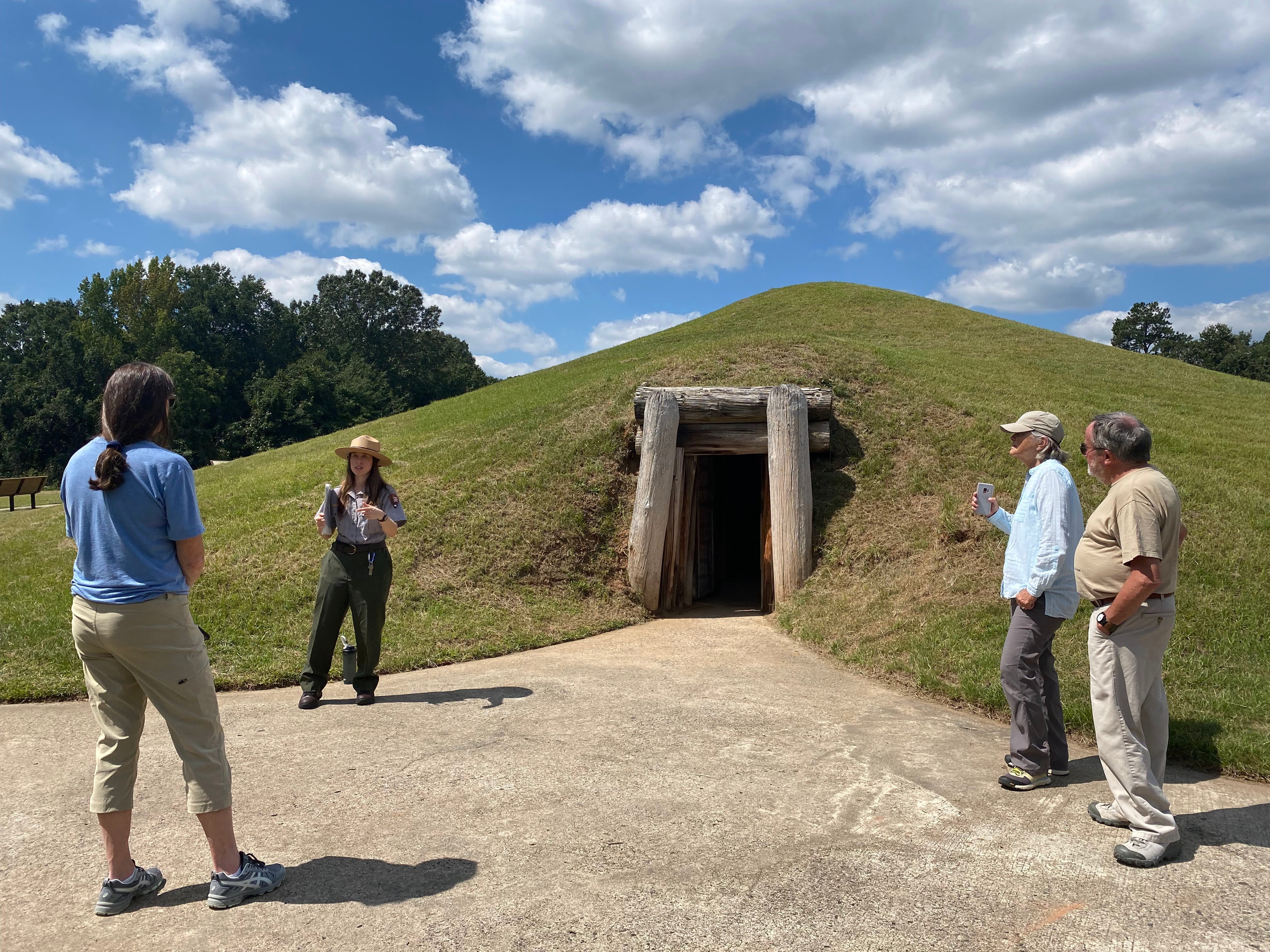 NPF and partners on a site visit to Ocmulgee Mounds National Historical Park