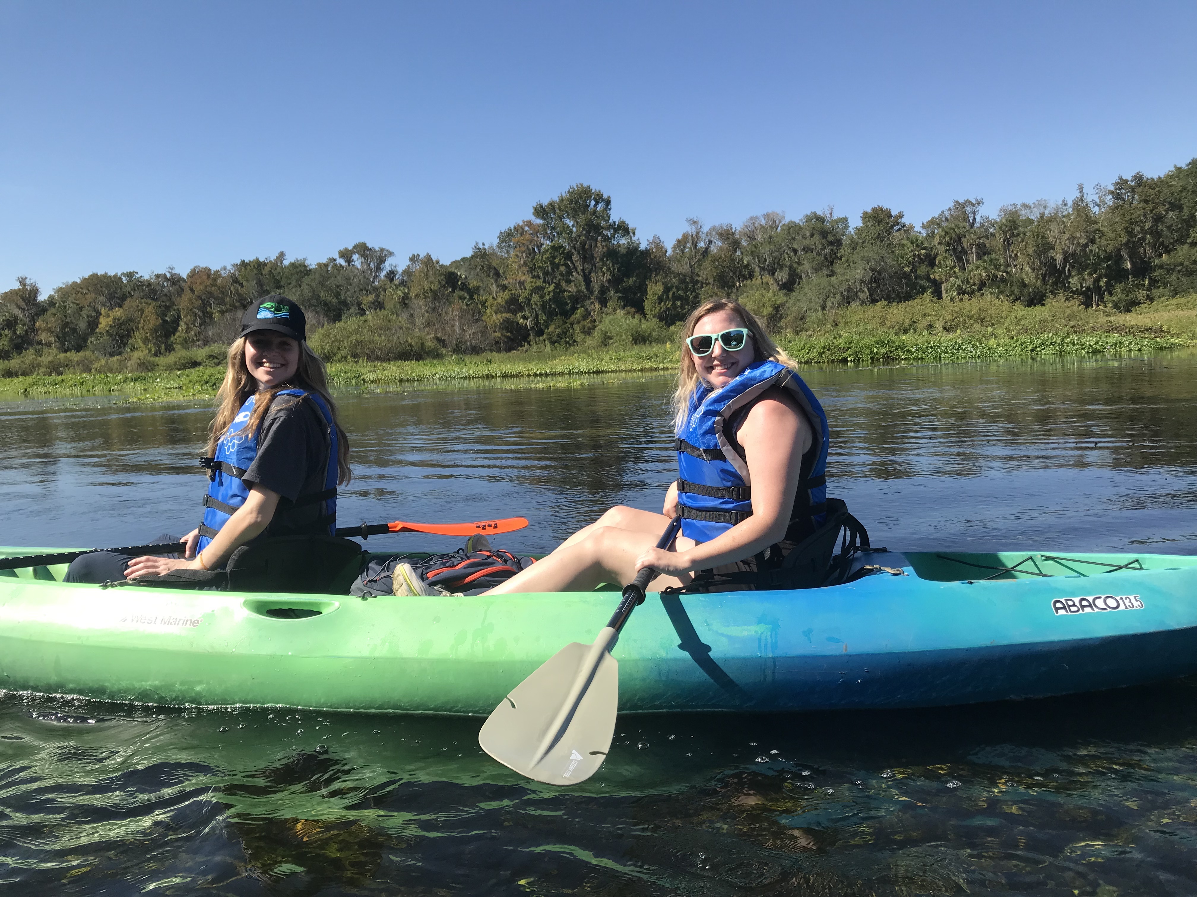 Kat Finck and Katie Taylor on a site visit to Wekiva Wild & Scenic River
