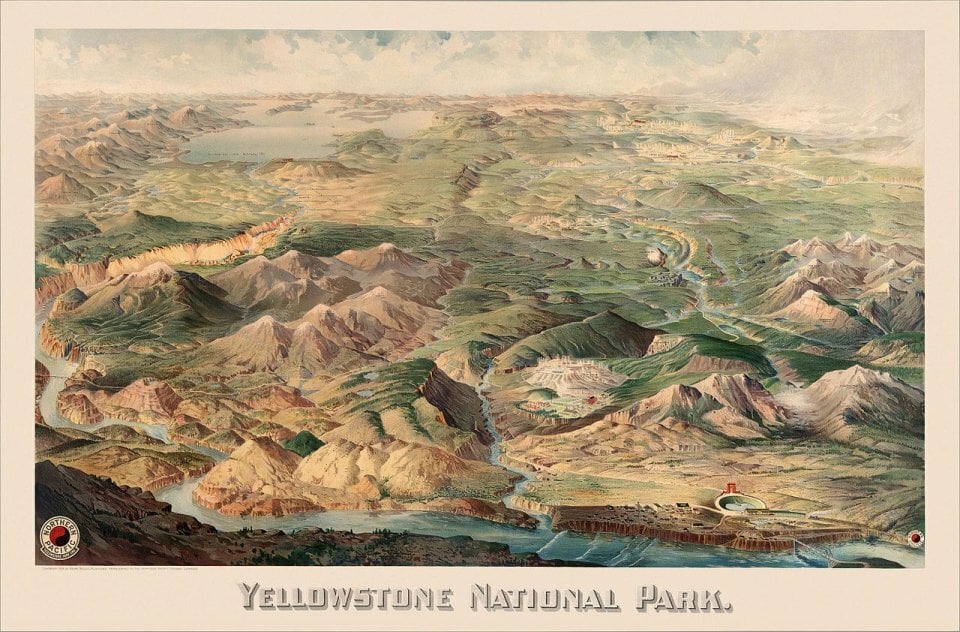 Historic illustration - Yellowstone